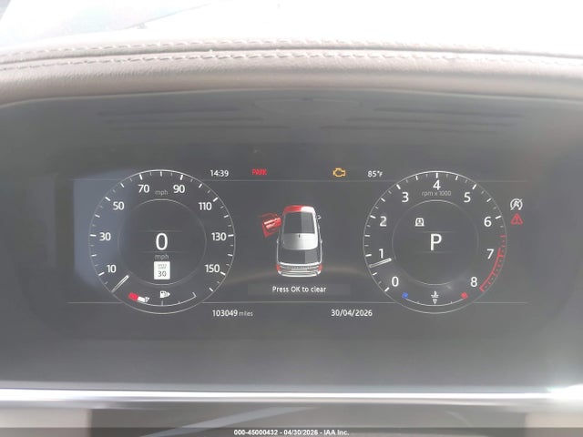 2019 Land Rover Range Rover 3.0l V6 Supercharged Hse მანქანა იყიდება აუქციონზე, vin: SALGS2SV5KA564665, აუქციონის ნომერი: 45000432