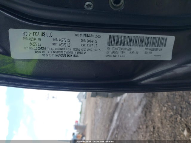 Продажа на аукционе авто 2015 Dodge Dart Sxt, vin: 1C3CDFBBXFD316286, номер лота: 45000488