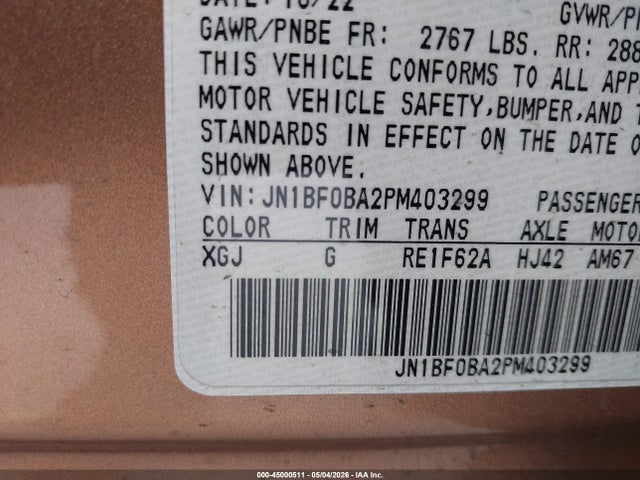 JN1BF0BA2PM403299 Nissan Ariya Premiere