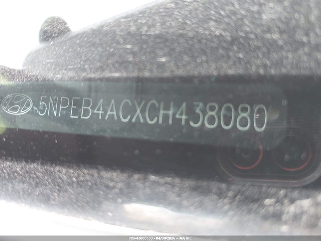 Aukcja sprzedaży 2012 Hyundai Sonata Gls, vin: 5NPEB4ACXCH438080, numer aukcji: 45000553