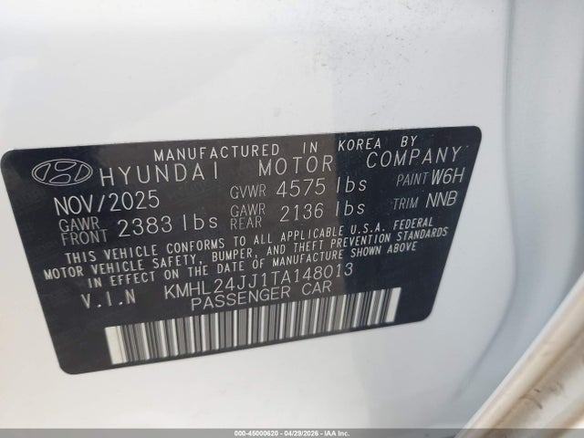 KMHL24JJ1TA148013 Hyundai Sonata Hybrid Blue