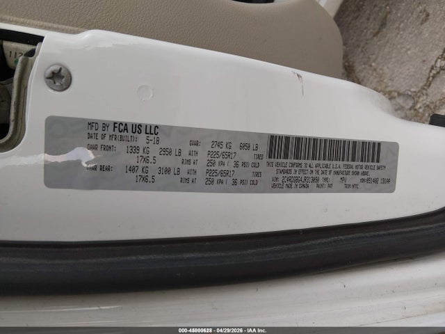 2018 Dodge Grand Caravan Se მანქანა იყიდება აუქციონზე, vin: 2C4RDGBG4JR313090, აუქციონის ნომერი: 45000628