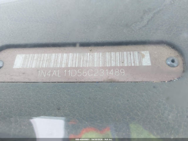 45000651 :رقم المزاد ، 1N4AL11D56C231489 vin ، 2006 Nissan Altima 2.5 S مزاد بيع