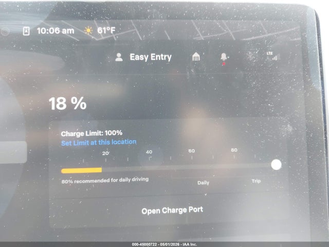 2021 Tesla Model Y Long Range Dual Motor All-wheel Drive მანქანა იყიდება აუქციონზე, vin: 5YJYGDEE1MF141659, აუქციონის ნომერი: 45000722