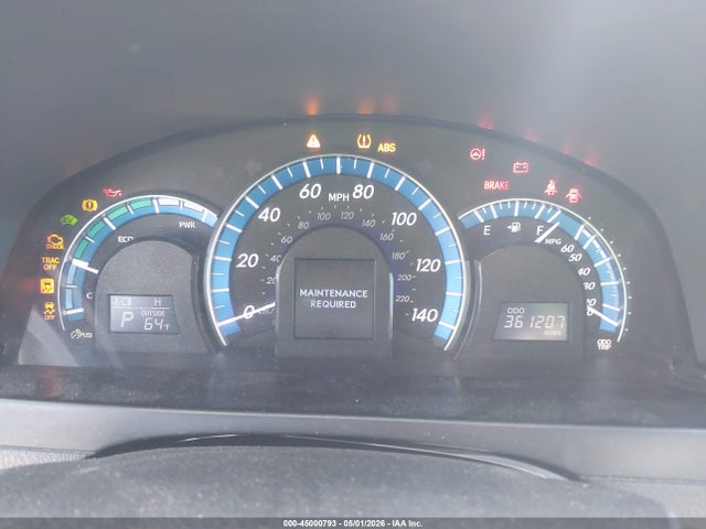 45000793 :رقم المزاد ، 4T1BD1FK9CU026732 vin ، 2012 Toyota Camry Hybrid Le مزاد بيع