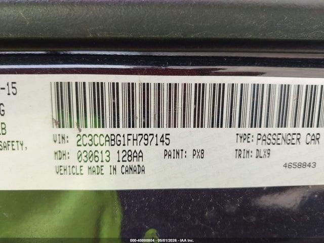 Chrysler 300 300s 2015 2C3CCABG1FH797145 Image 9