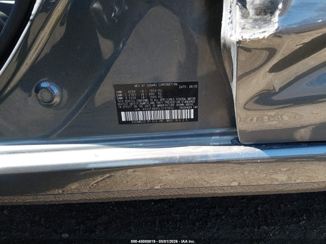 45000819 :رقم المزاد ، 4S3GTAB65L3731832 vin ، 2020 Subaru Impreza 5-door مزاد بيع