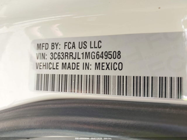 Продажа на аукционе авто 2021 Ram 3500 Laramie  4x4 8' Box, vin: 3C63RRJL1MG649508, номер лота: 45000894