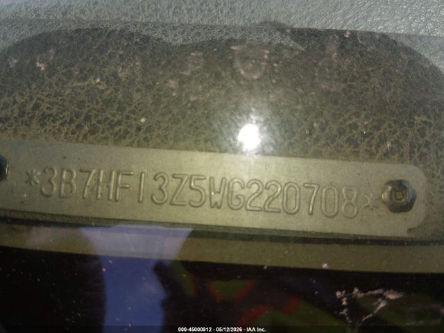 Aukcja sprzedaży 1998 Dodge Ram 1500 St, vin: 3B7HF13Z5WG220708, numer aukcji: 45000912