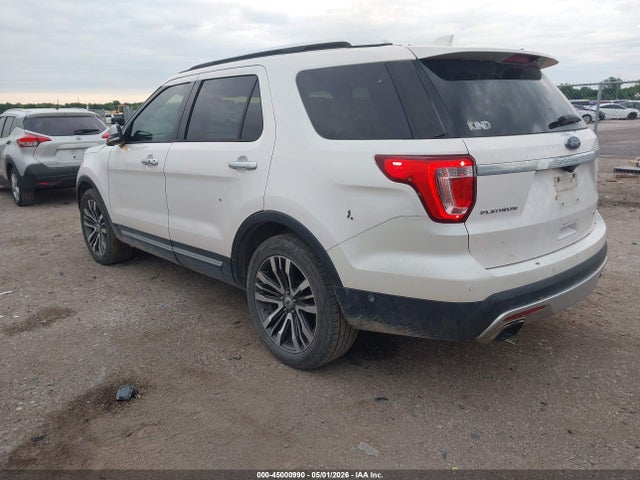 Aukcja sprzedaży 2017 Ford Explorer Platinum, vin: 1FM5K8HTXHGE10560, numer aukcji: 45000990