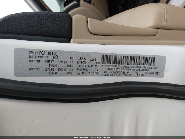 Aukcja sprzedaży 2019 Jeep Grand Cherokee Laredo E 4x4, vin: 1C4RJFAG9KC537020, numer aukcji: 45001008