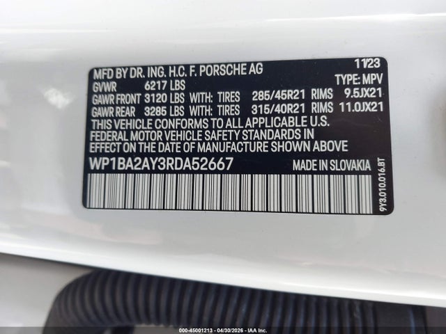 Porsche Cayenne Coupe 2024 WP1BA2AY3RDA52667 Image 9
