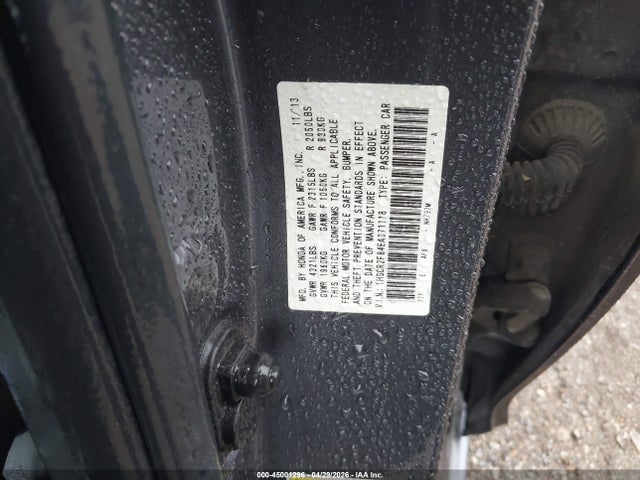 Продажа на аукционе авто 2014 Honda Accord Ex-l, vin: 1HGCR2F84EA071118, номер лота: 45001296