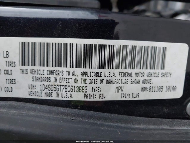 Aukcja sprzedaży 2011 Dodge Durango Citadel, vin: 1D4SD5GT7BC613683, numer aukcji: 45001471