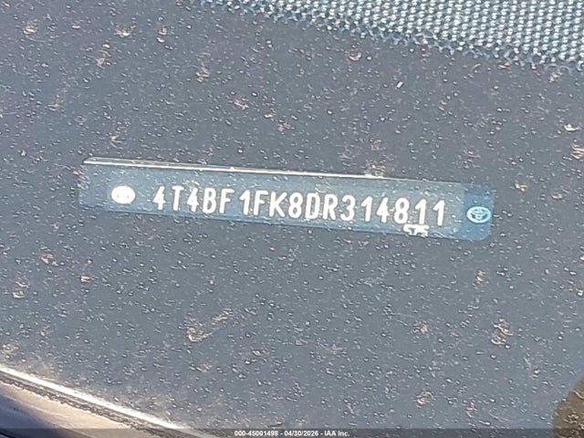 45001498 :رقم المزاد ، 4T4BF1FK8DR314811 vin ، 2013 Toyota Camry Le مزاد بيع