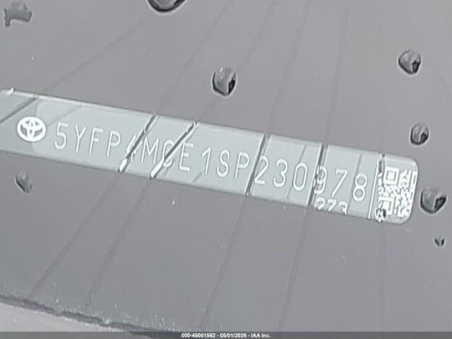 Продаж на аукціоні авто 2025 Toyota Corolla Se, vin: 5YFP4MCE1SP230978, номер лоту: 45001562