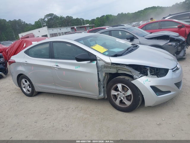 2015 Hyundai Elantra Se მანქანა იყიდება აუქციონზე, vin: 5NPDH4AE9FH605531, აუქციონის ნომერი: 45001799