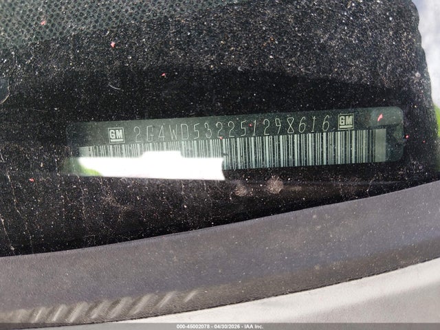 45002078 :رقم المزاد ، 2G4WD532251298616 vin ، 2005 Buick Lacrosse Cxl مزاد بيع