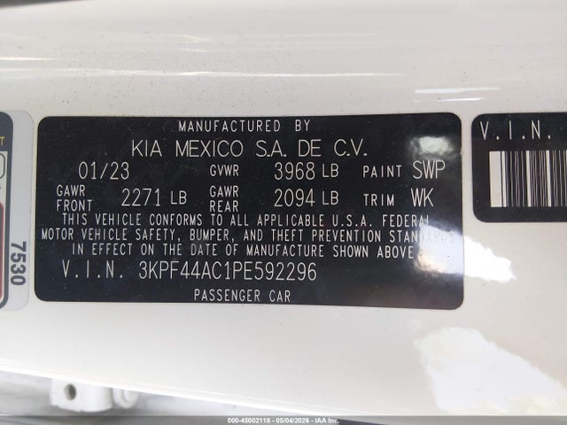 KIA FORTE GT 2023 3KPF44AC1PE592296 Image 9
