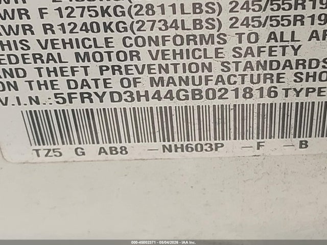 Acura Mdx Technology Acurawatch Plus Packages/technology Package 2016 5FRYD3H44GB021816 Image 9