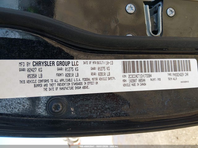Chrysler 300C 2014 2C3CCAET1EH173384 Image 9