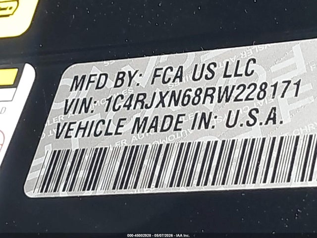 45002928 :رقم المزاد ، 1C4RJXN68RW228171 vin ، 2024 Jeep Wrangler 4xe Willys 4xe مزاد بيع