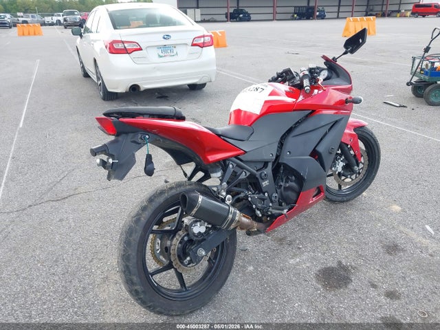 Aukcja sprzedaży 2012 Kawasaki Ex250 J, vin: JKAEXMJ16CDAC4163, numer aukcji: 45003287