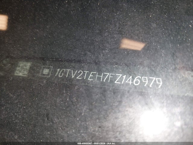 45003367 :رقم المزاد ، 1GTV2TEH7FZ146979 vin ، 2015 Gmc Sierra 1500 مزاد بيع