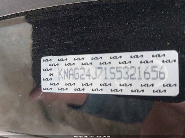 2025 Kia K5 Lxs მანქანა იყიდება აუქციონზე, vin: KNAG24J71S5321656, აუქციონის ნომერი: 45003532