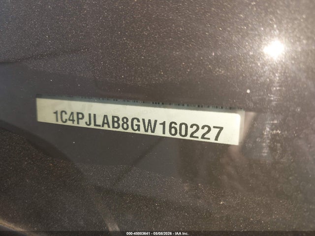 45003641 :رقم المزاد ، 1C4PJLAB8GW160227 vin ، 2016 Jeep Cherokee Sport مزاد بيع
