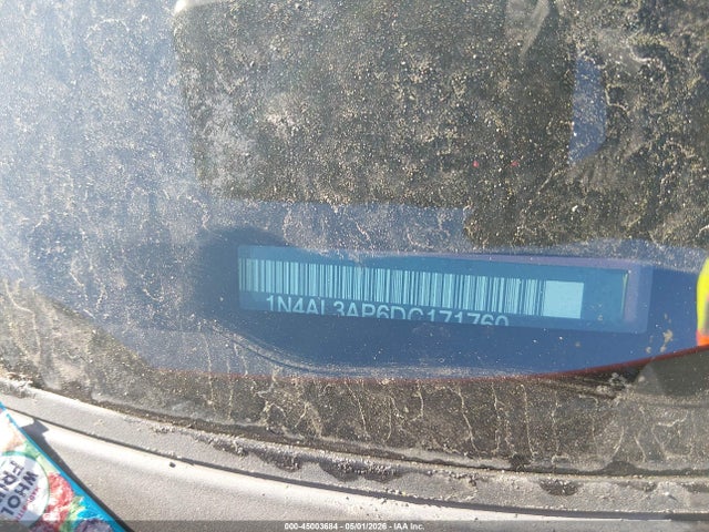 2013 Nissan Altima 2.5 S მანქანა იყიდება აუქციონზე, vin: 1N4AL3AP6DC171760, აუქციონის ნომერი: 45003684