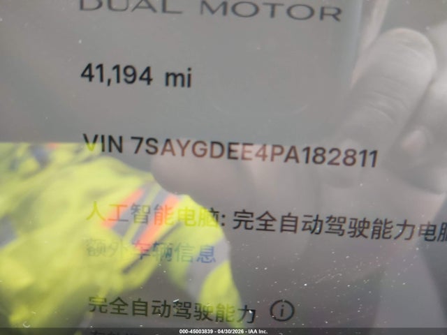 Aukcja sprzedaży 2023 Tesla Model Y Awd/long Range Dual Motor All-wheel Drive, vin: 7SAYGDEE4PA182811, numer aukcji: 45003839