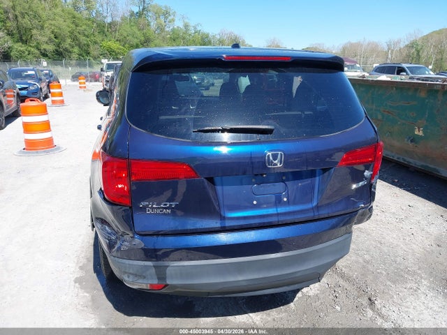 2018 Honda Pilot Ex-l მანქანა იყიდება აუქციონზე, vin: 5FNYF6H51JB036240, აუქციონის ნომერი: 45003945