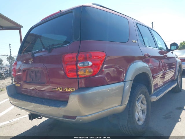 2001 Toyota Sequoia Sr5 V8 მანქანა იყიდება აუქციონზე, vin: 5TDBT44AX1S015906, აუქციონის ნომერი: 45004106