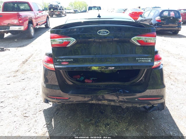 2019 Ford Fusion Hybrid Titanium მანქანა იყიდება აუქციონზე, vin: 3FA6P0RU6KR211790, აუქციონის ნომერი: 45004140