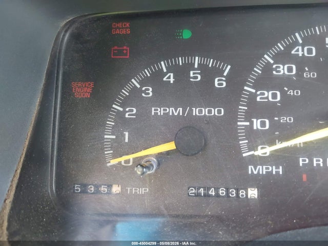 45004299 :رقم المزاد ، 2GCEK19R6V1192558 vin ، 1997 Chevrolet K1500 Fleetside/sportside مزاد بيع