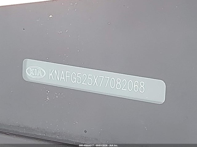 Продаж на аукціоні авто 2007 Kia Rondo Lx, vin: KNAFG525X77082068, номер лоту: 45004317