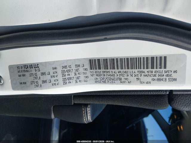 Aukcja sprzedaży 2017 Jeep Cherokee Latitude 4x4, vin: 1C4PJMCS2HW510780, numer aukcji: 45004330