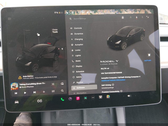 45004346 :رقم المزاد ، 7SAYGDED1RF193536 vin ، 2024 Tesla Model Y Long Range Single Motor Rear-wheel Drive/rwd مزاد بيع