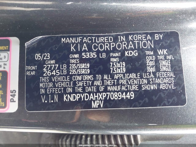 KNDPYDAHXP7089449 KIA Sportage Plug-in Hybrid X-line