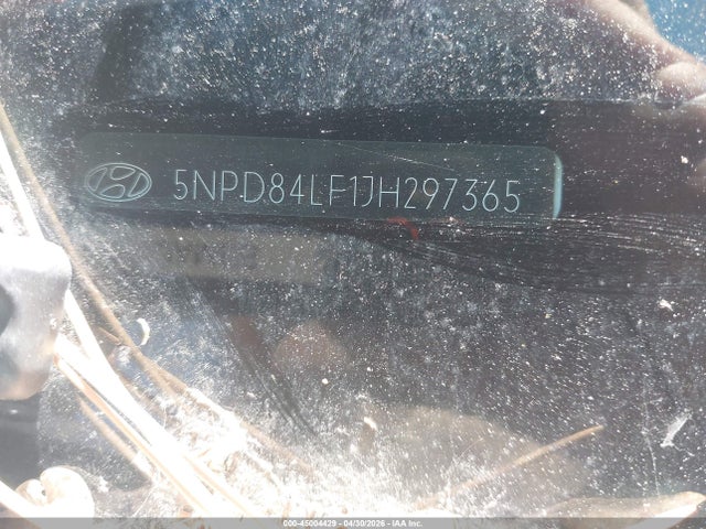 2018 Hyundai Elantra Sel მანქანა იყიდება აუქციონზე, vin: 5NPD84LF1JH297365, აუქციონის ნომერი: 45004429