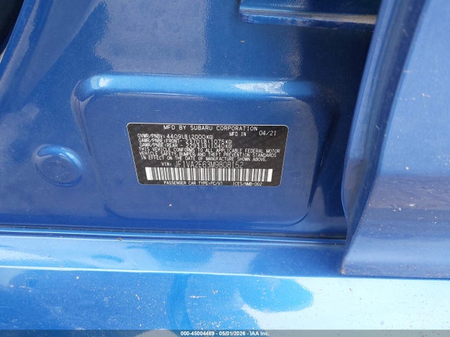 Subaru Wrx Sti 2021 JF1VA2E63M9808152 Image 9
