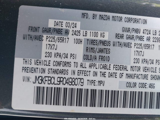 Mazda Cx-5 2.5 S Preferred 2024 JM3KFBCL9R0498079 Image 9