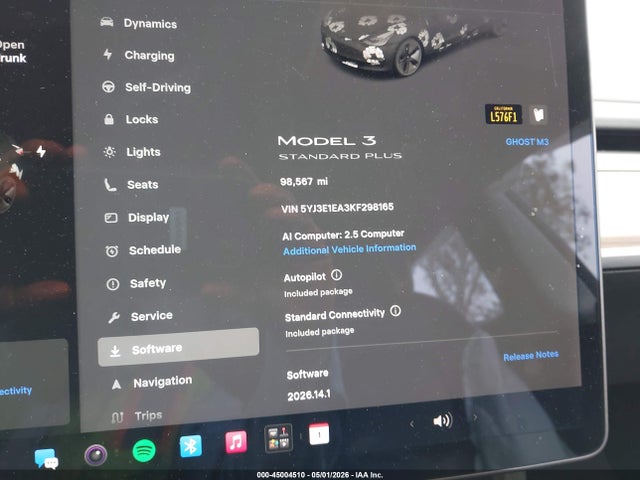 Aukcja sprzedaży 2019 Tesla Model 3 Long Range/mid Range/standard Range/standard Range Plus, vin: 5YJ3E1EA3KF298165, numer aukcji: 45004510