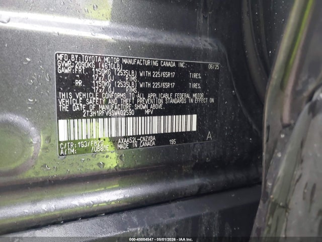 Toyota RAV4 LE 2025 2T3H1RFV9SW402590 Image 9