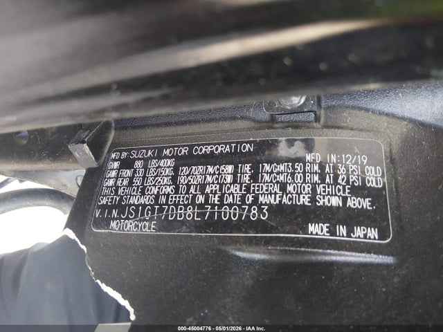 Suzuki Gsx-s 1000sm 2020 JS1GT7DB8L7100783 Image 10