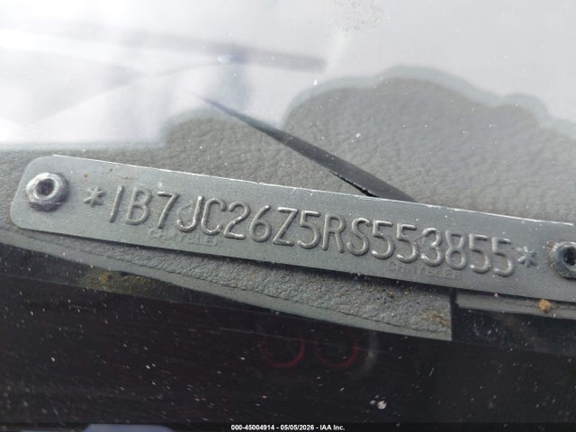 45004914 :رقم المزاد ، 1B7JC26Z5RS553855 vin ، 1994 Dodge Ram 2500 مزاد بيع