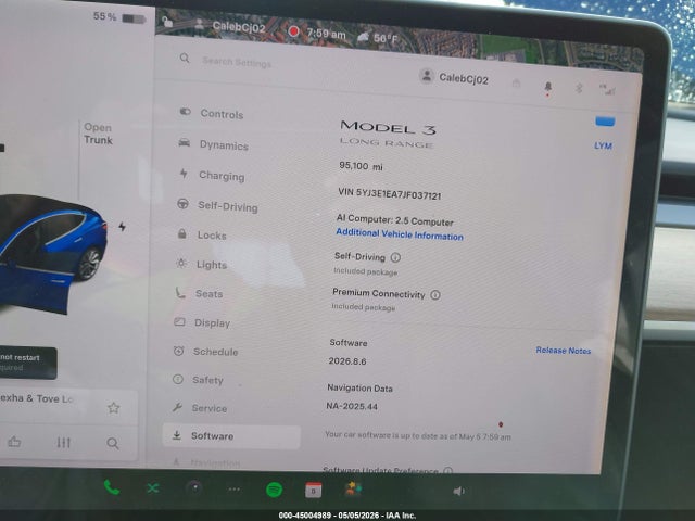 5YJ3E1EA7JF037121 Tesla Model 3 Long Range/mid Range