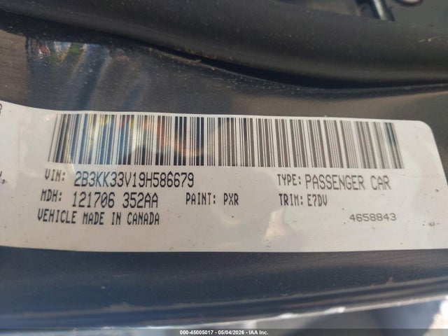 Aukcja sprzedaży 2009 Dodge Charger Sxt, vin: 2B3KK33V19H586679, numer aukcji: 45005017