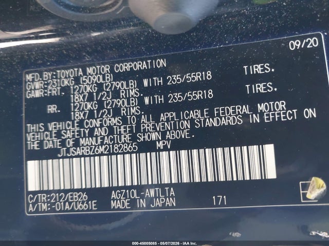 Продаж на аукціоні авто 2021 Lexus Nx 300 F Sport, vin: JTJSARBZ6M2182865, номер лоту: 45005085